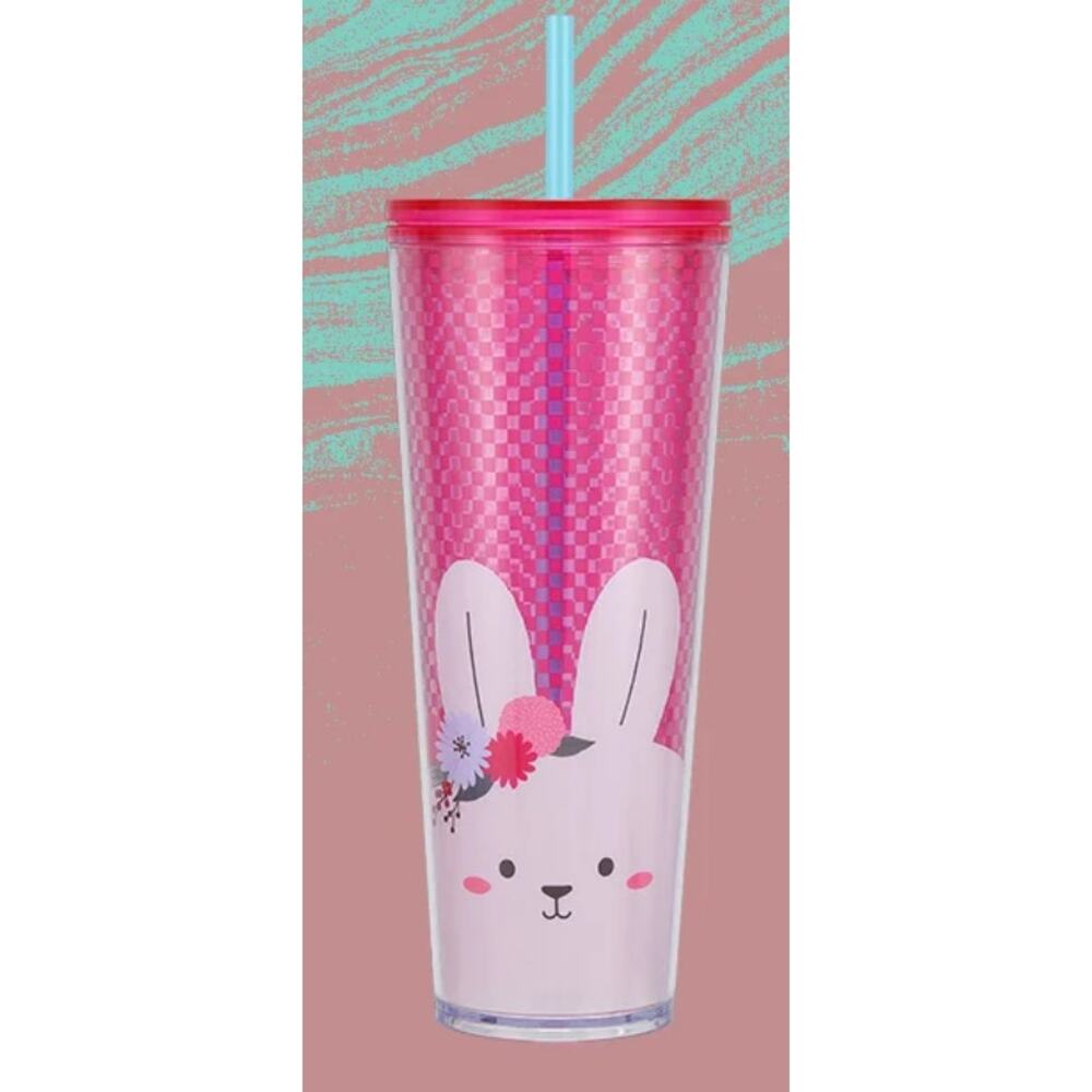 Starbucks 2023 Year of the Rabbit Cold Cup 24oz Pink Bunny Lunar New‎ Year